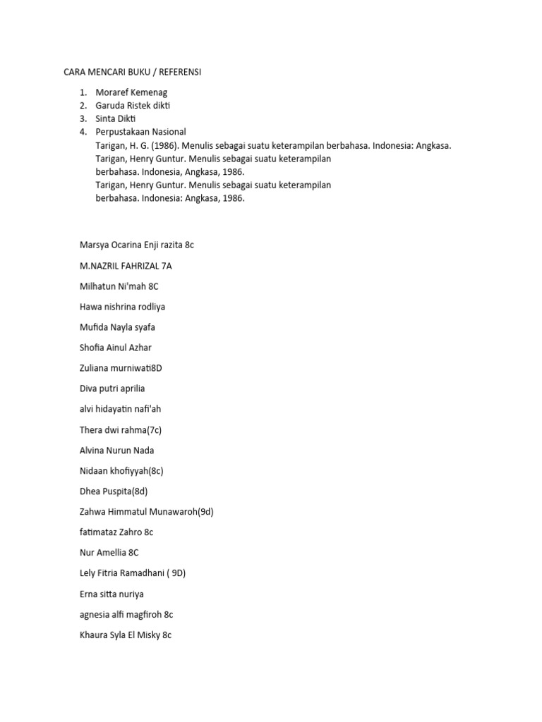 Cara mencari buku pdf