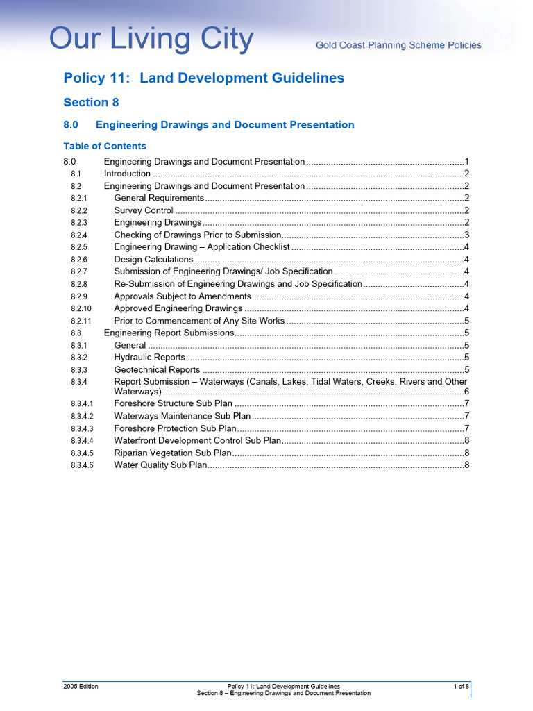 Engineering Drawings Submission Guidelines | PDF | Geotechnical ...
