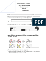 Examen 5to Bloque Tercero de Primaria