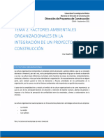 Lam, R. (2021) Tema 2 Factores Ambientales Organizacionales
