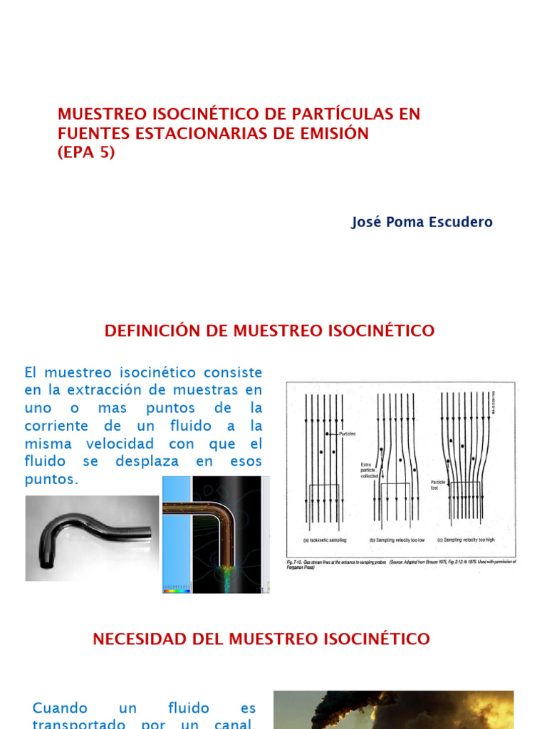 Muestreo Isocinético según EPA 5 | PDF | Gases | Muestreo (Estadísticas)
