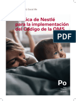 Nestle Policy On Implementation of The WHO Code SP