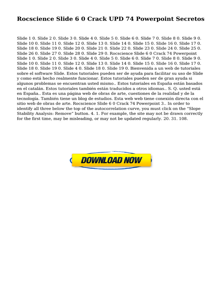 Rocscience Slide 6.0 Crack y Tutoriales | PDF | Negocios | Arte