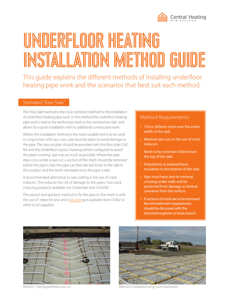 Underfloor Heating Installation Guide | PDF