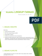 Ruang Lingkup Farmasi