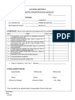 Prime Mover Checklist