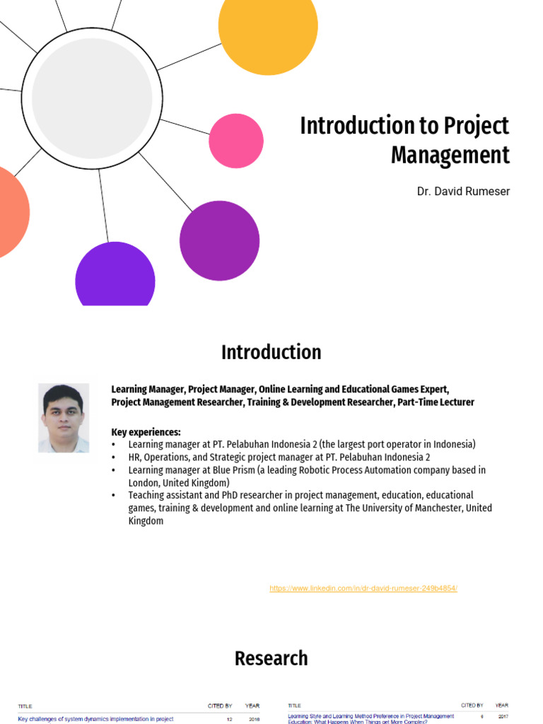 Introduction to Project Management Basics | PDF