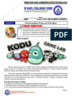 Kodu Game Lab: Getting Started Guide | PDF