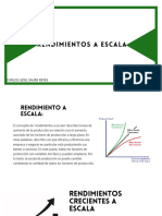 Rendimiento de Escalas