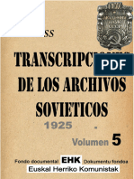 Transcripciones de Archivos Soviitcos 1925 Vol 5-K