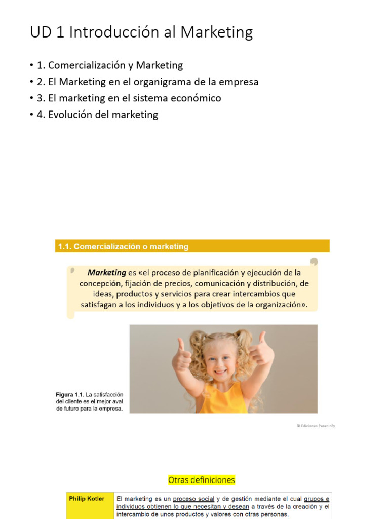 UD1 - Introducción Al Marketing y La Empresa | PDF | Marketing | Business