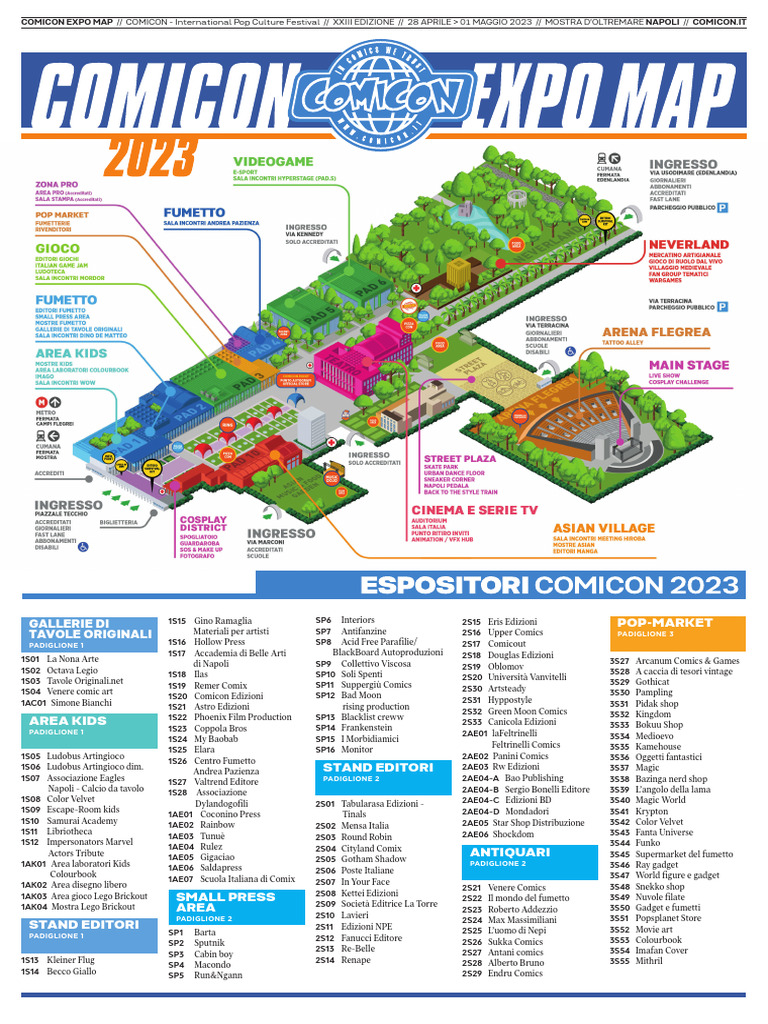 Comicon Map PDF