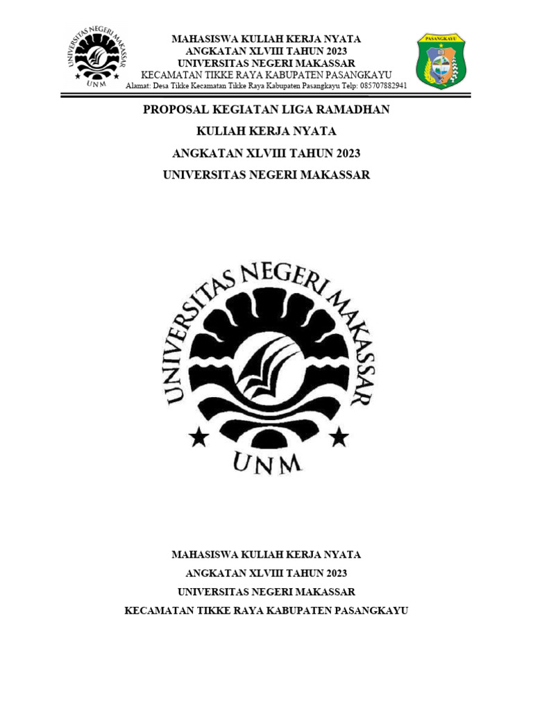 Proposal Liga Ramadhan Pdf