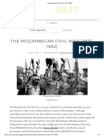 The Mozambican Civil War (1977-1992)