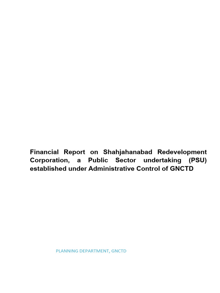 Draft Report of SRDC | PDF | Business | Finance & Money Management