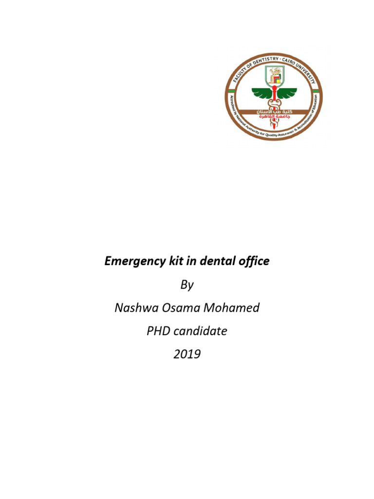 10 Emergency Kit in Dental Office PDF PDF