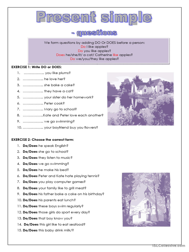 Present Simple - Questions | PDF