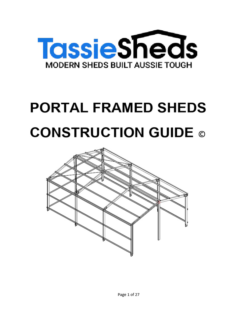Portal Shed Construction Guide | PDF