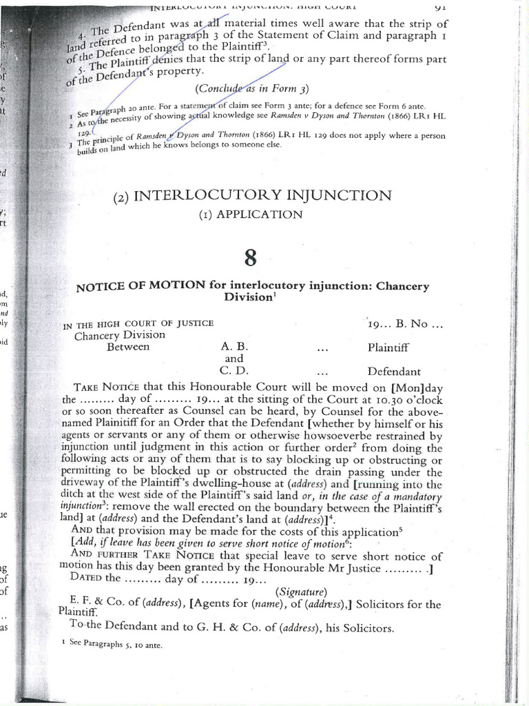 Define Interim Injunction