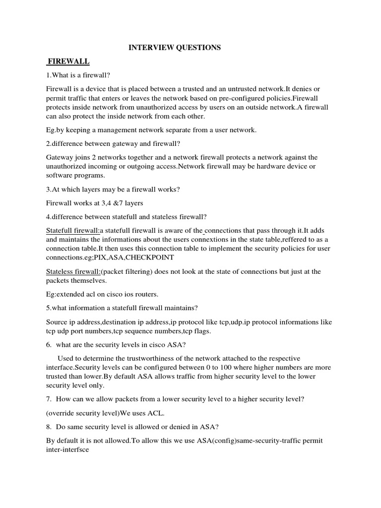 Intervew Questions | PDF
