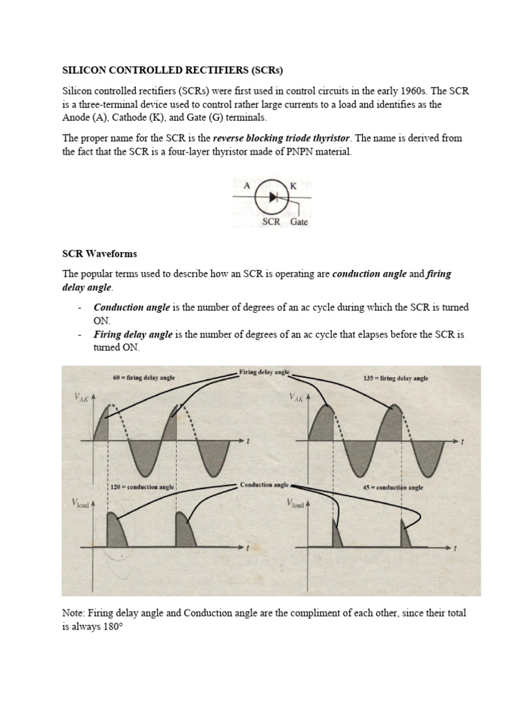 SCR Thyristor | PDF