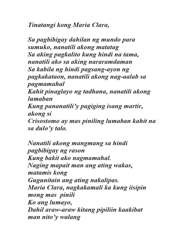 Liham para Kay Maria Clars | PDF