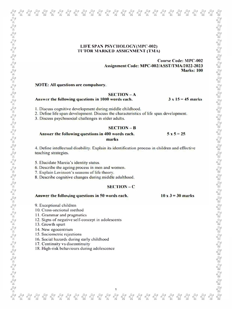 Life Span Psychology Assignment Overview | PDF