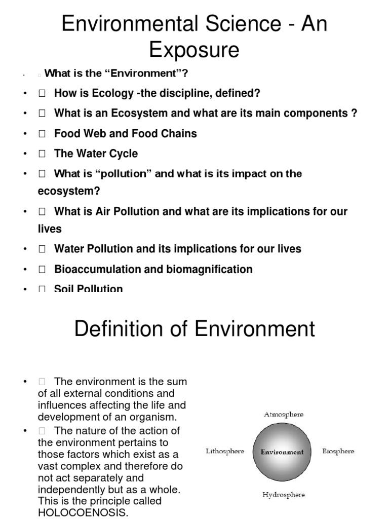 Understanding Environmental Science | PDF | Ecology | Ecosystem