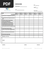 Form Check List Inspeksi Bore Pile | PDF