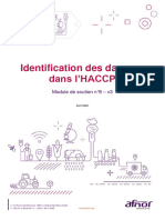 AFNOR ISO22000 Module n8 Identification Des Dangers HACCP