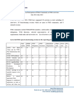 Annex 2 - Participation of FMG Community in FMG Activities