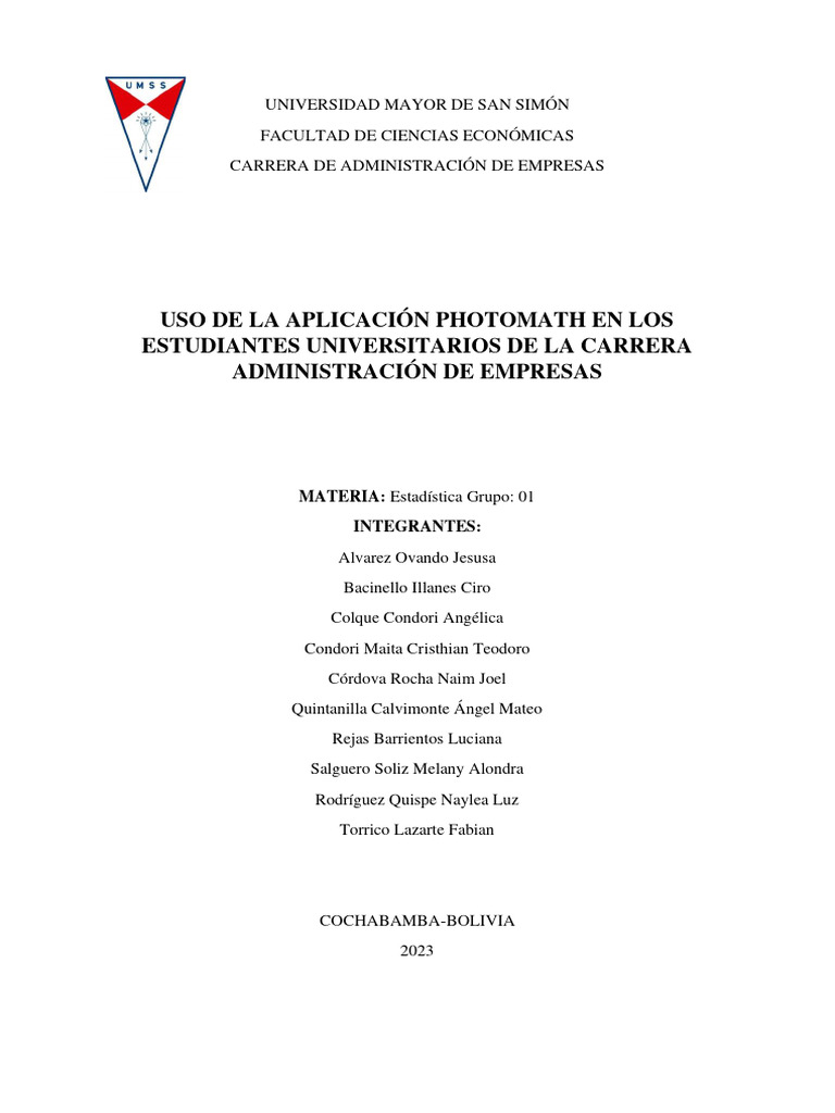 Investigaci n photomath pdf estad sticas metodolog a de encuesta