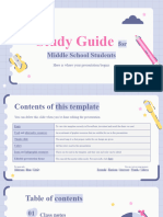 Study Guide For Middle School Students - by Slidesgo