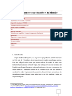 Aprendemos Escuchando y Hablando. MÁSTER ELE.