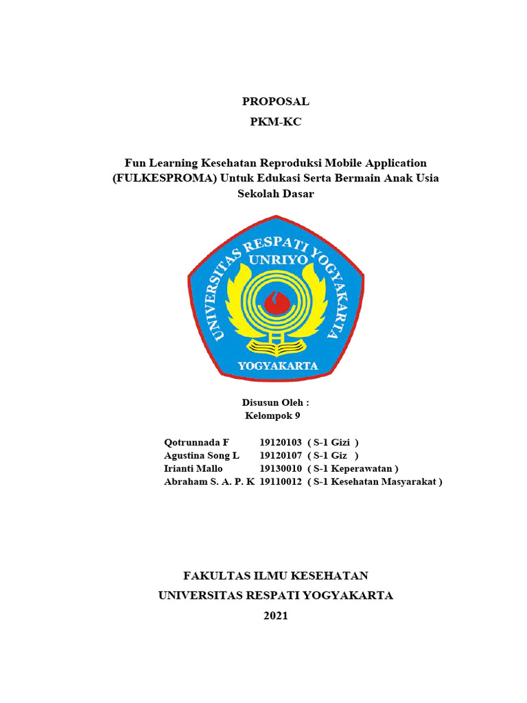 Proposal PKM KC Kelompok 9 | PDF
