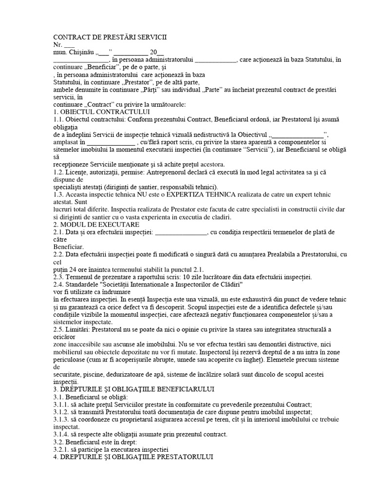 Model Contract | PDF