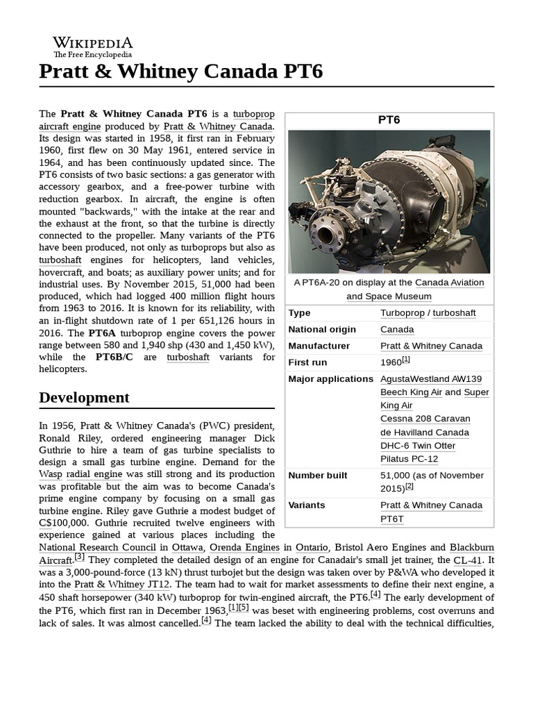 Pratt & Whitney Canada PT6 PDF