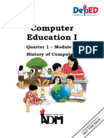 G7 Computer Education 1 IModule 1 History of Computers