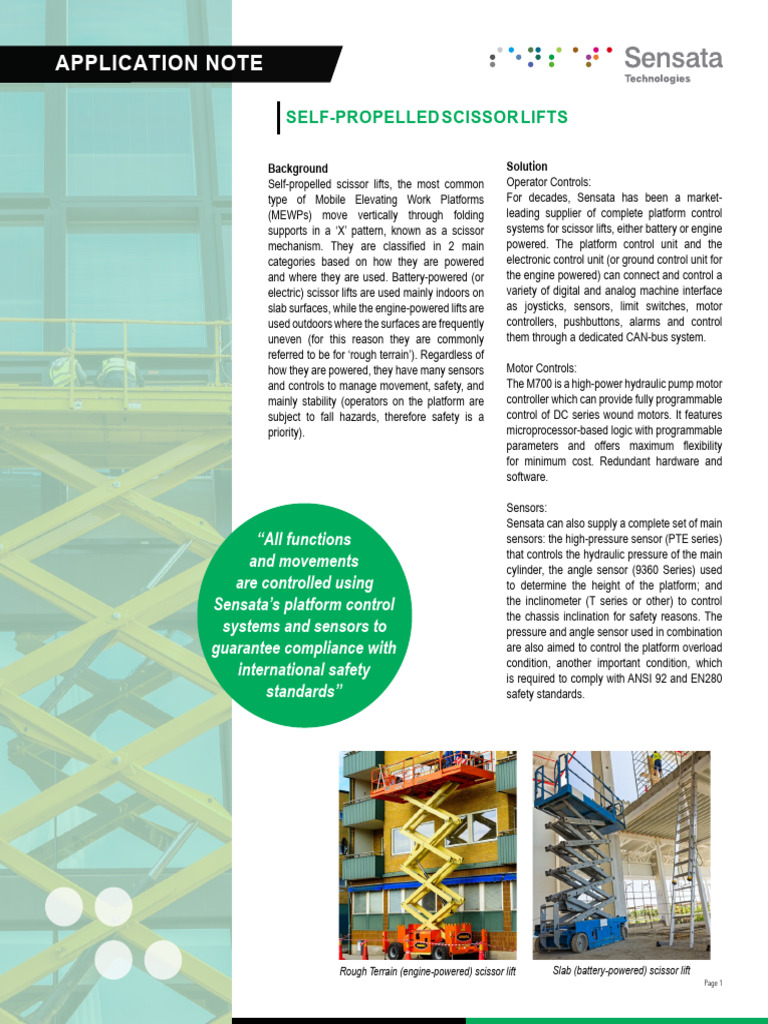 Resources - Self-Propelled-Scissor-Lifts-K500 - Application Note | PDF ...