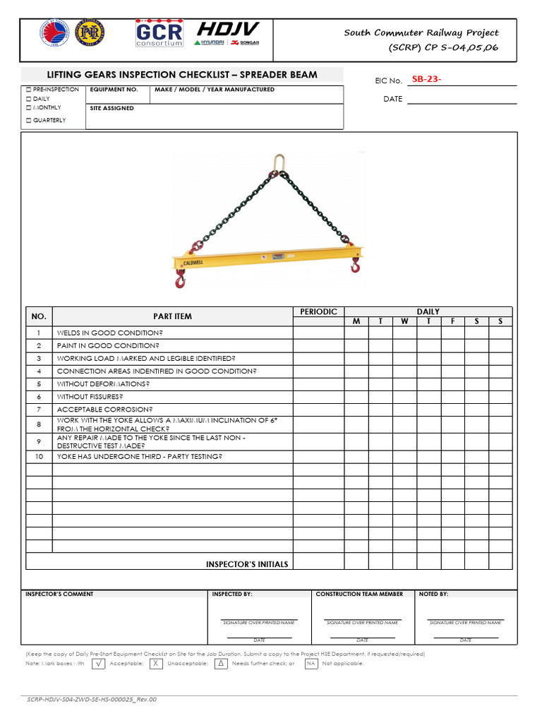 SCRPHDJVS04ZWDSEHS000034_Spreader Beam Checklist PDF