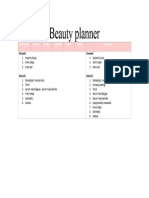 Beauty Planner