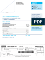 42498X7637 British Gas Example Bill