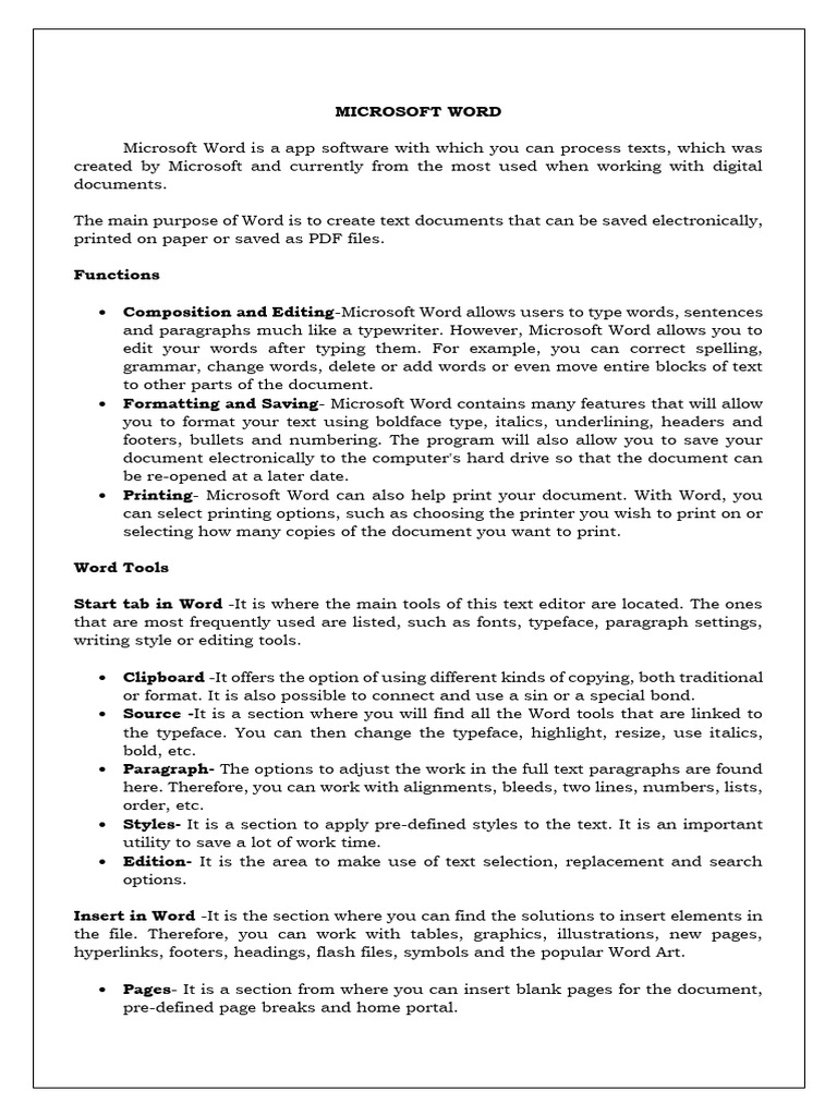 Microsoft pdf