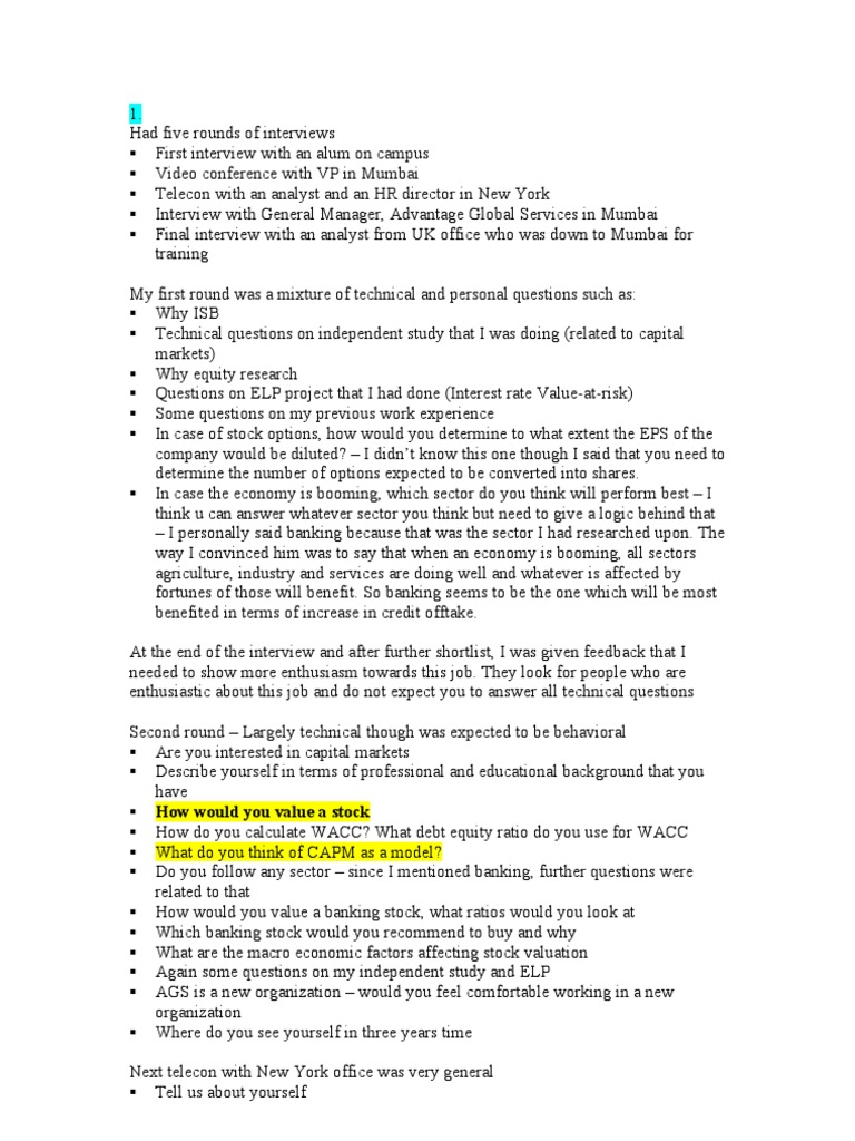 Equity Research Pdf Financial Analyst Stocks