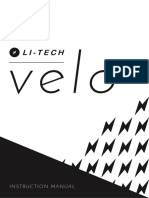 Li-Tech MS01088 Velo Scooter Instructions Manual en