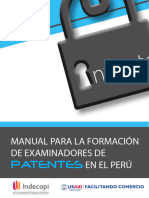 Manual para La Formación de Examinadores de Patentes en El Perú