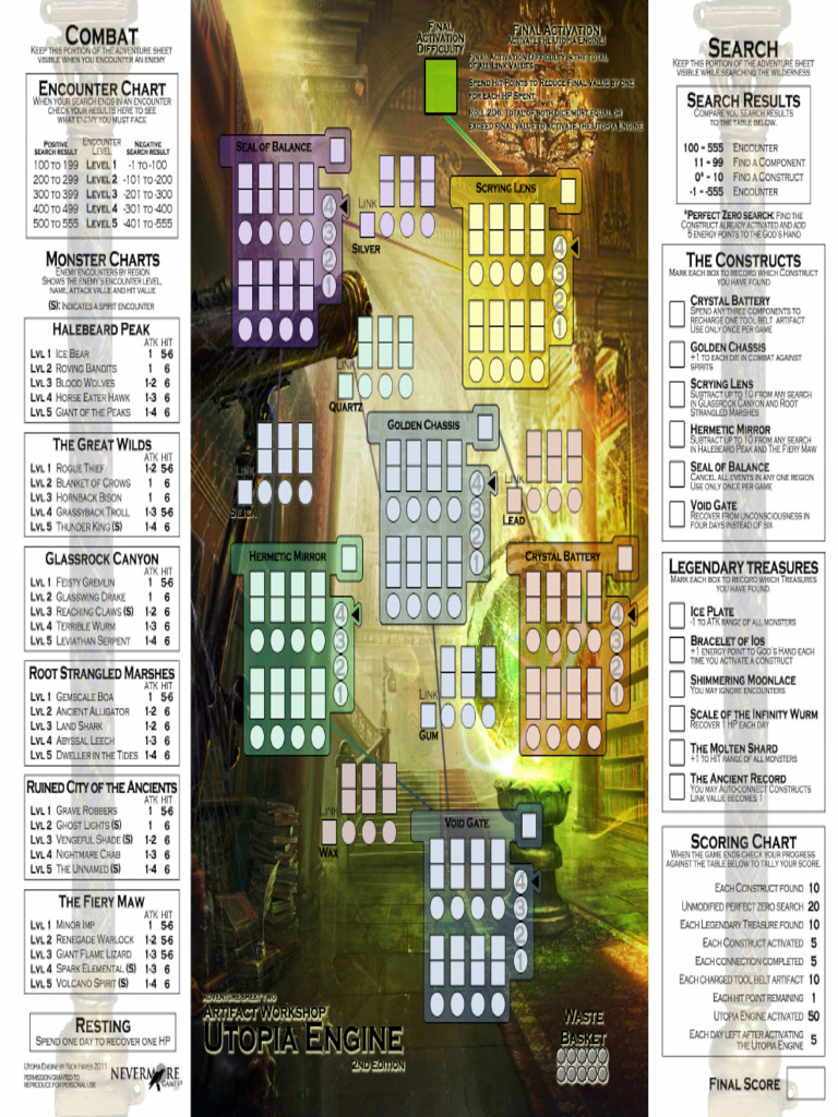 Utopia Engine Adventure Sheet Two Final Version Holes PDF