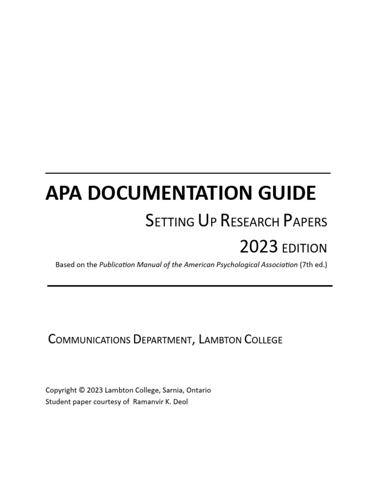 APA Guide Final 2023 | PDF | Apa Style | Plagiarism