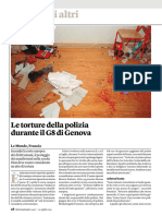 Le Monde - Le Torture Della Polizia Durante Il G8 Di Genova