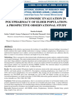 Pharmaco Economic Evaluation in Polypharmacy of Elder Population: A Prospective Observational Study